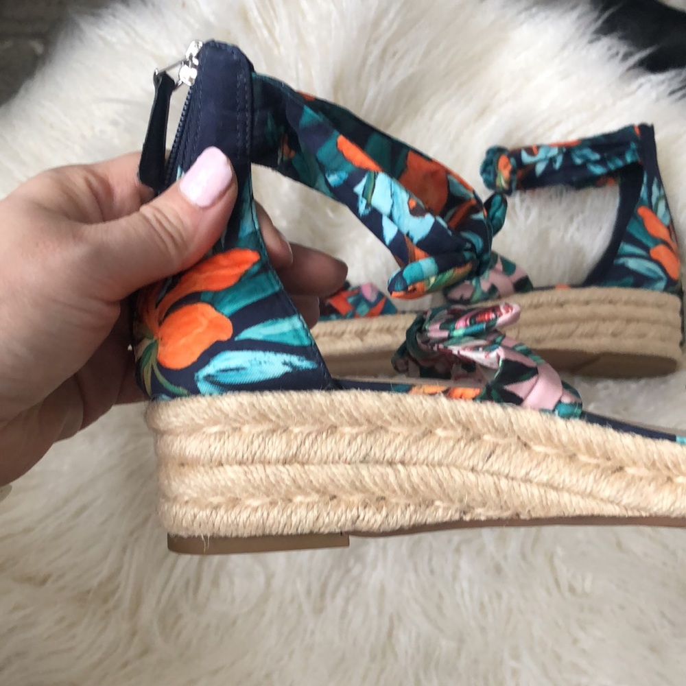 Nine West Women's Open Toe Casual Espadrille Sandals Blue - Picture 4 of 10